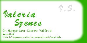 valeria szenes business card